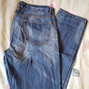Boyfriend Cut Blue Jeans